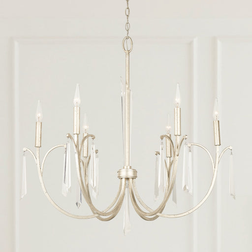 Gwyneth 6-Light Chandelier in Winter Gold