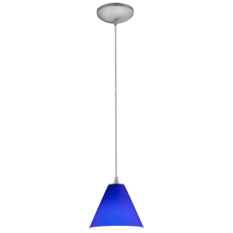 Martini Cable Mini Pendant in Brushed Steel