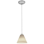 Martini Cable Mini Pendant in Brushed Steel