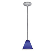Martini Stem Mini Pendant in Brushed Steel