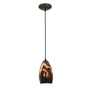 Champagne Cable Mini Pendant in Oil Rubbed Bronze