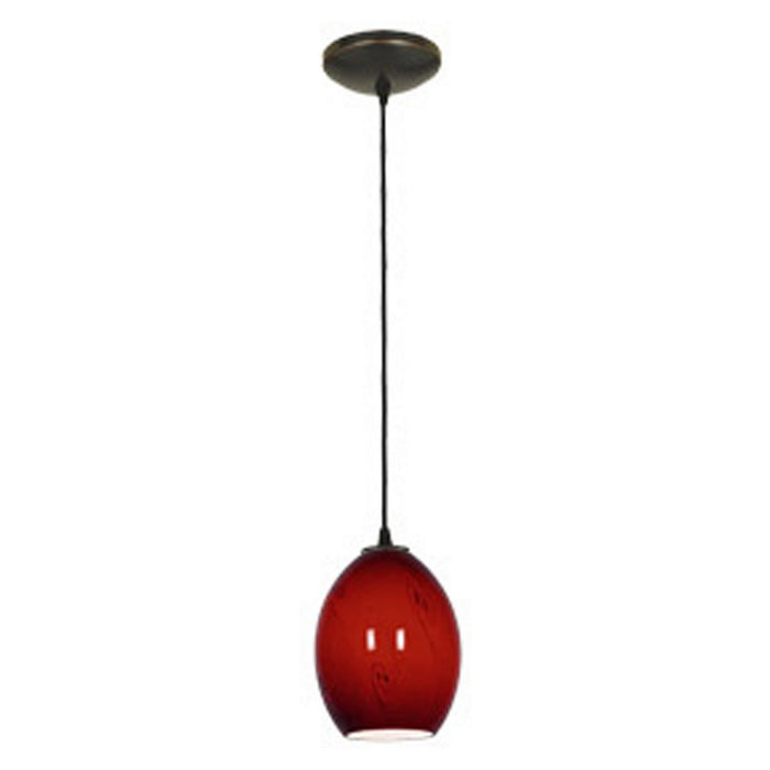 Brandy FireBird 1-Light Pendant in Oil Rubbed Bronze Finish