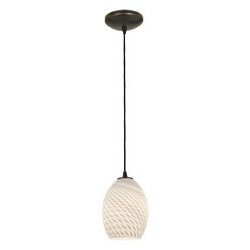 Brandy Firebird Cable Mini Pendant in Oil Rubbed Bronze