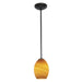 Brandy FireBird 1-Light Pendant in Oil Rubbed Bronze Finish