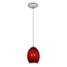 Brandy FireBird 1-Light Pendant in Brushed Steel Finish