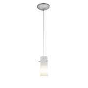 Cylinder Cable Mini Pendant in Brushed Steel