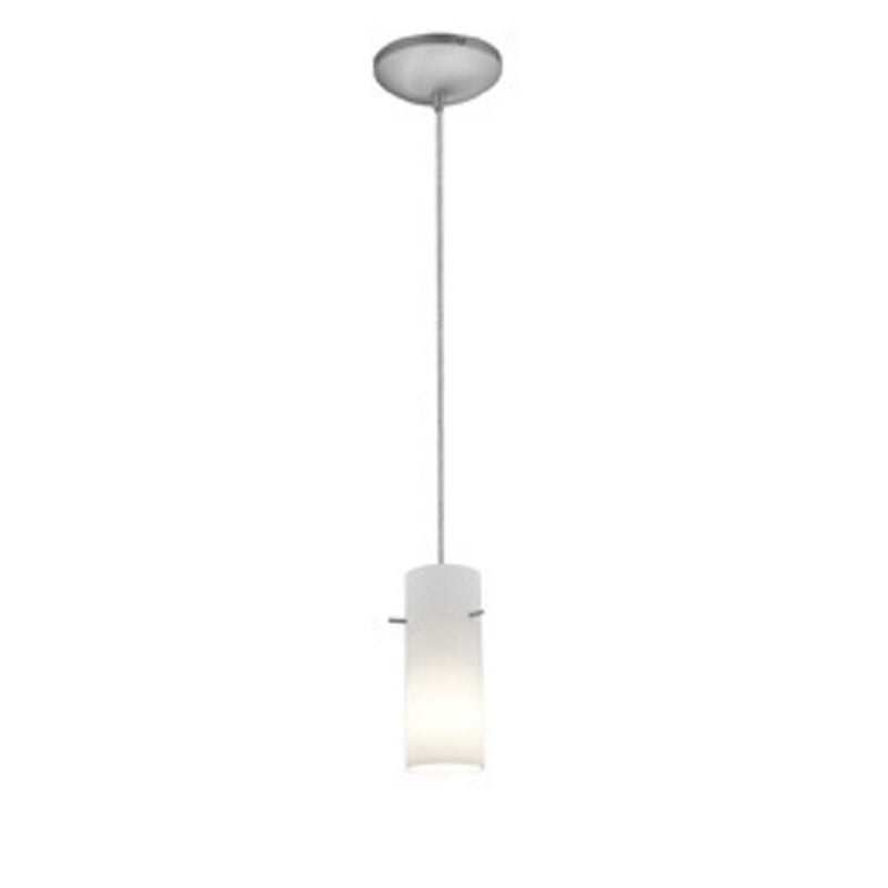Cylinder Cable Mini Pendant in Brushed Steel