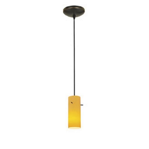 Cylinder 1-Light Pendant in Oil Rubbed Bronze Finish