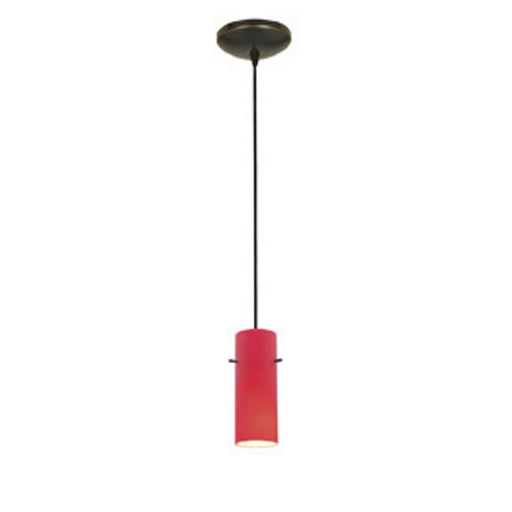 Cylinder 1-Light Pendant in Oil Rubbed Bronze Finish