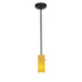 Cylinder 1-Light Pendant in Oil Rubbed Bronze Finish