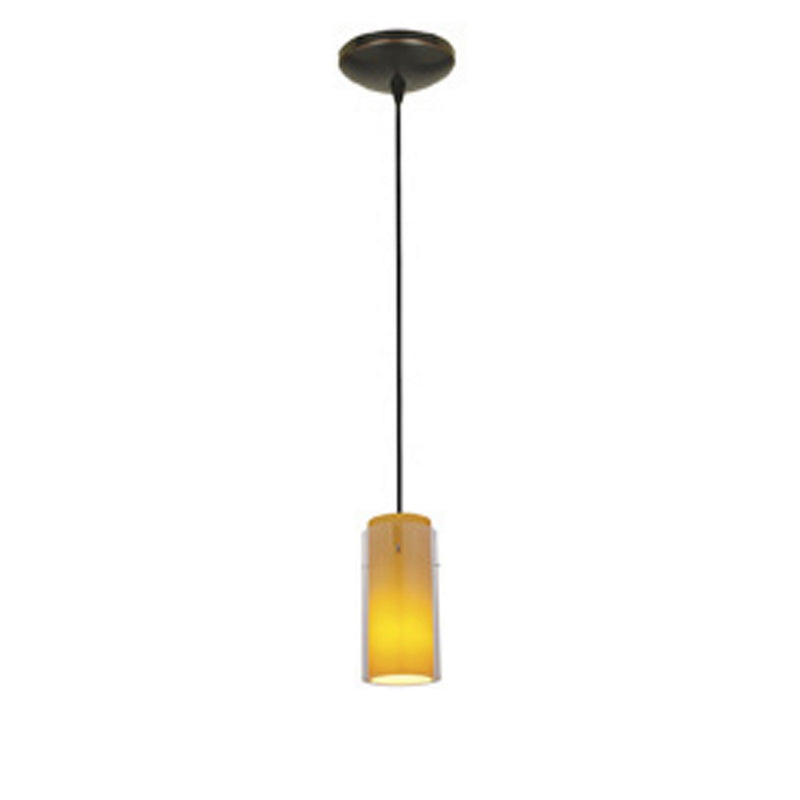 Glass'n Glass Cylinder 1-Light Pendant - Lamps Expo