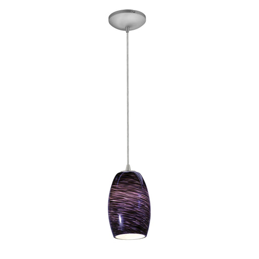 Chianti Cable Mini Pendant in Brushed Steel