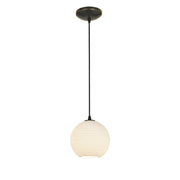 Japanese Lantern Cable Mini Pendant in Oil Rubbed Bronze