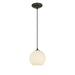 Japanese Lantern 1-Light Pendant in Oil Rubbed Bronze - Lamps Expo