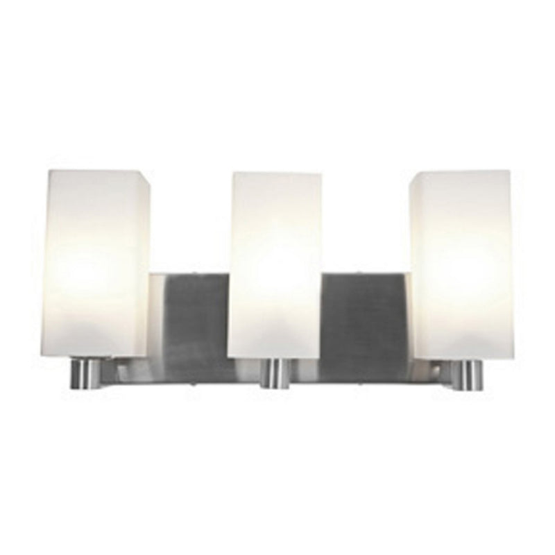 Archi 3-Light Bath Vanity Light in Brushed Steel