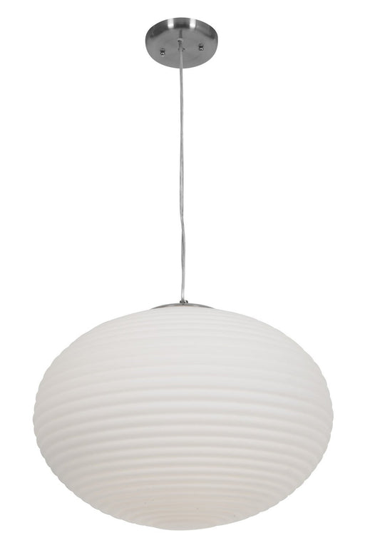 Callisto 3-Light Pendant in Brushed Steel