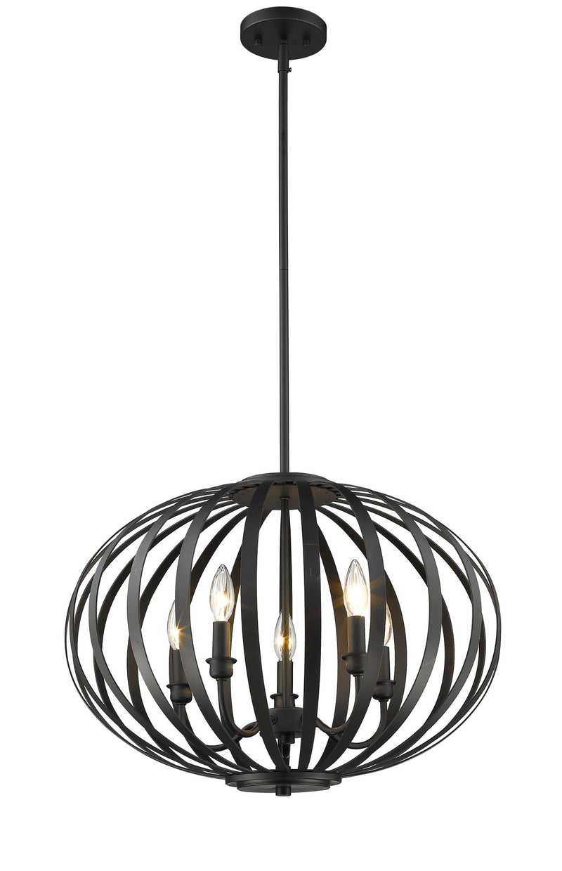 Moundou 5 Light 20" Pendant in Bronze
