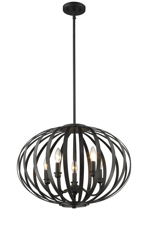 Moundou 5 Light 20" Pendant in Bronze
