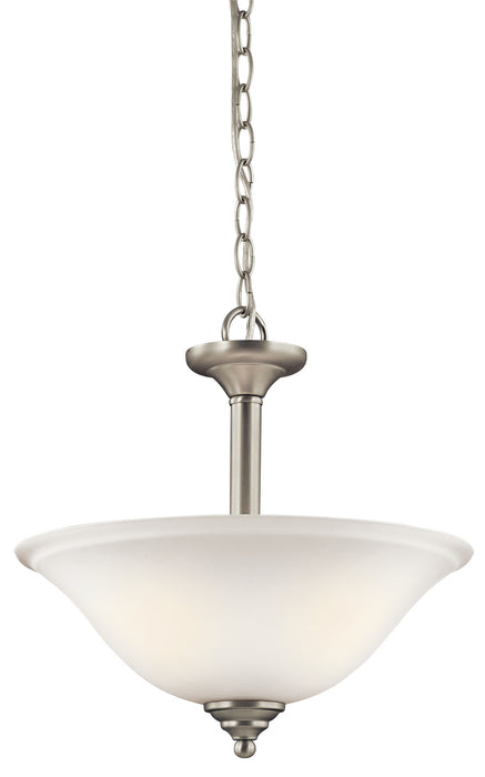 Armida Pendant/Semi Flush 2-Light in Brushed Nickel