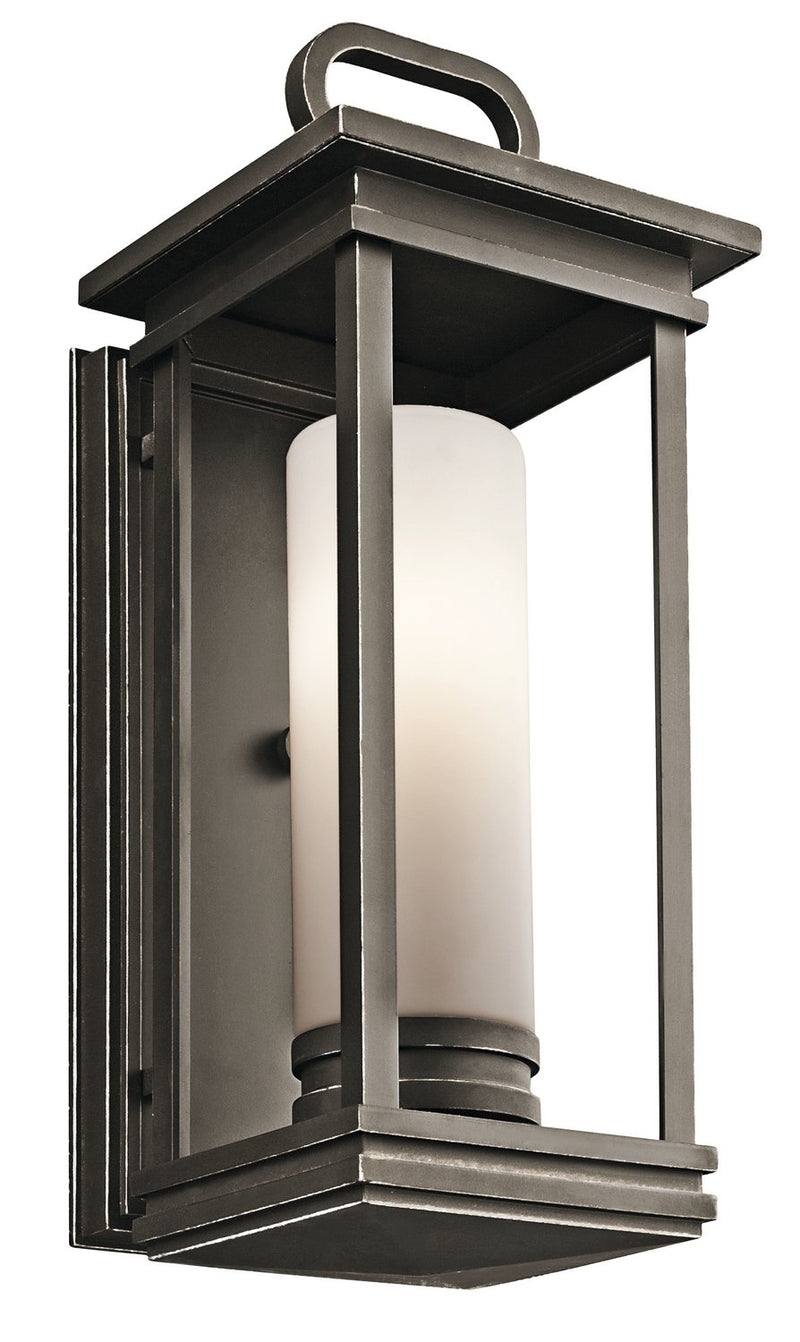 South Hope Medium Outdoor Wall Lantern in Rubbed Bronze