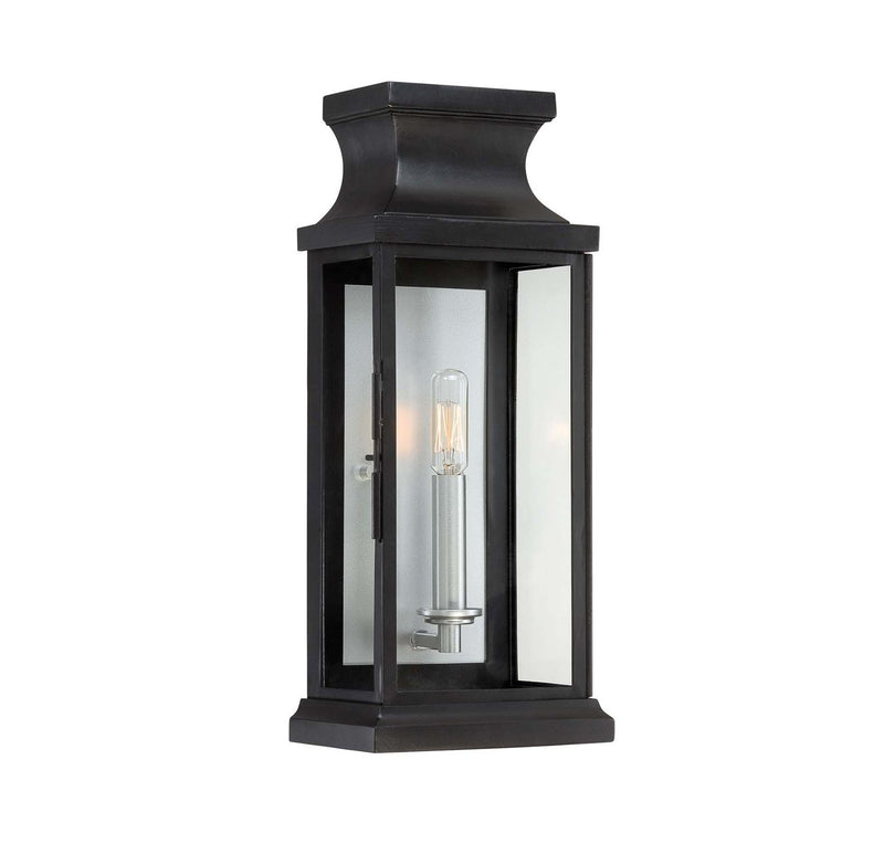 Brooke Outdoor Wall Lantern in Matte Black