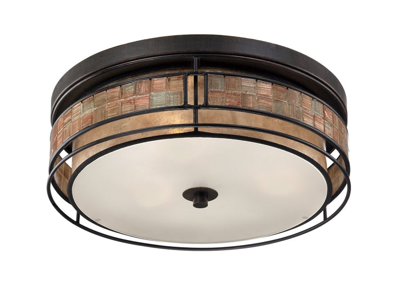 Laguna 3-Light Flush Mount in Renaissance Copper