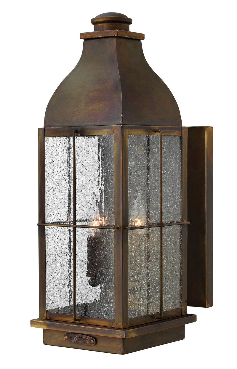 Bingham Large 3-Light Outdoor Wall Lantern in Sienna