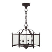 Livingston 4-Light Convertible Chandelier / Semi-Flush Mount in Bronze