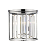 Monarch 3 Light 12" Flush Mount in Chrome