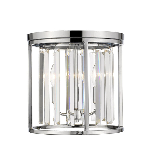 Monarch 3 Light 12" Flush Mount in Chrome