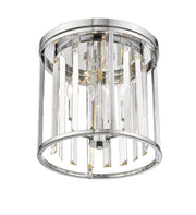 Monarch 3 Light 12" Flush Mount in Chrome