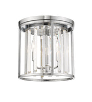 Monarch 3 Light 12" Flush Mount in Chrome
