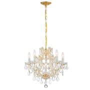Maria Theresa 6 Light 20" Chandelier in Gold