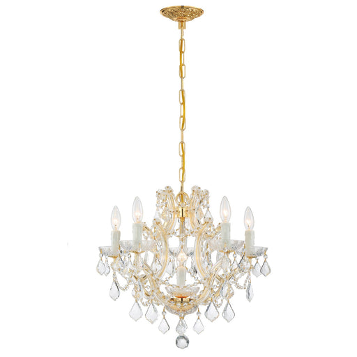Maria Theresa 6 Light 20" Chandelier in Gold