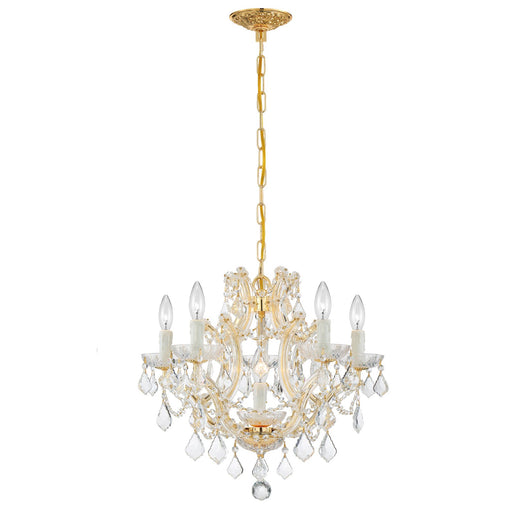 Maria Theresa 6 Light 20" Chandelier in Gold