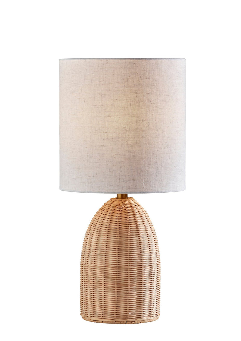 Bali 24" Table Lamp in Light Rattan