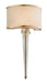 166-12- Harlow 2-Light Wall Sconce in Tranquility Silver Leaf by Corbett Lighting