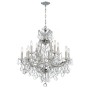 Maria Theresa 13 Light 28" Chandelier in Polished Chrome