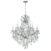 Maria Theresa 13 Light 28" Chandelier in Polished Chrome