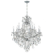 Maria Theresa 13 Light 28" Chandelier in Polished Chrome
