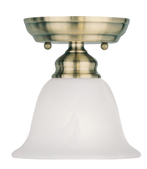 Essex 1 Light Ceiling Mount in Antique Brass