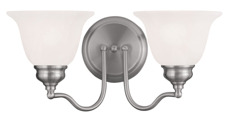 Essex 2 Light Bath Vanity in Brushed Nickel