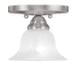 Edgemont 1 Light Ceiling Mount in Brushed Nickel