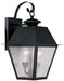Mansfield 2 Light Outdoor Wall Lantern in Black