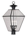 Westover 4 Light Outdoor Post Lantern in Black
