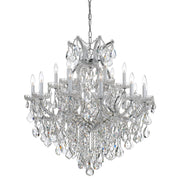 Maria Theresa 19 Light 38" Chandelier in Polished Chrome
