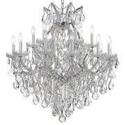 Maria Theresa 19 Light 38" Chandelier in Polished Chrome