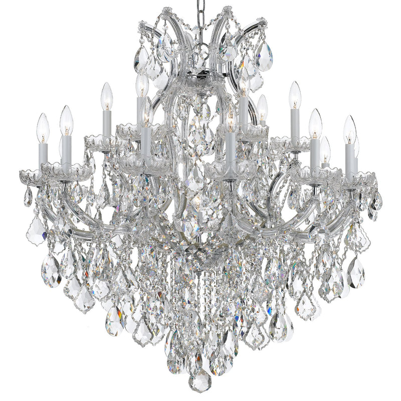 Maria Theresa 19 Light 38" Chandelier in Polished Chrome