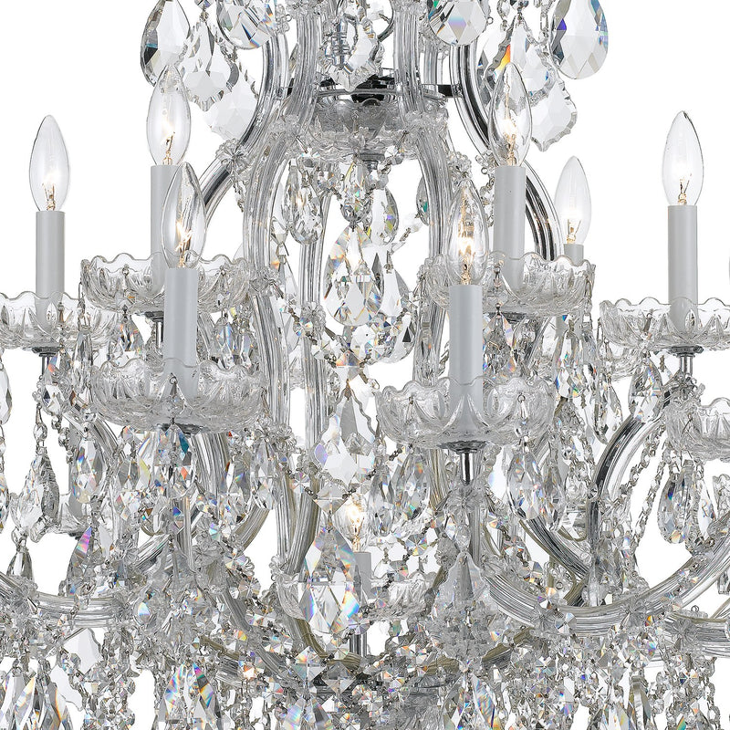 Maria Theresa 19 Light 38" Chandelier in Polished Chrome