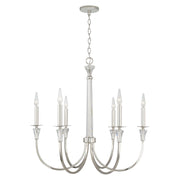 Laurent 6-Light Chandelier in Polished Nickel
